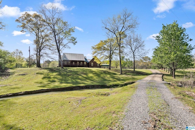view of road featuring driveway