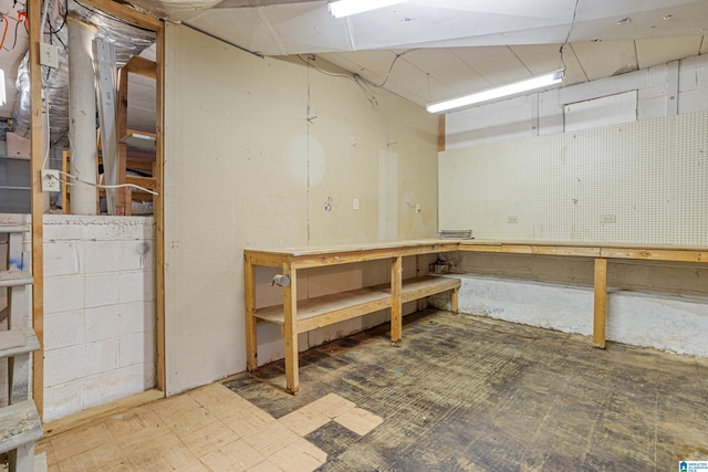 2725 Shades Crest Rd, Vestavia Hills, AL 35216 - unfinished basement with a workshop area