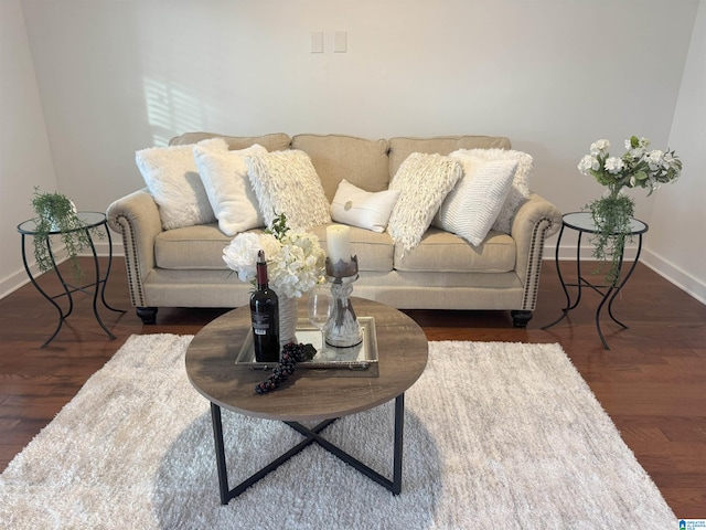 2385 Village Center St, Hoover, AL 35226 - living room with baseboards and wood finished floors