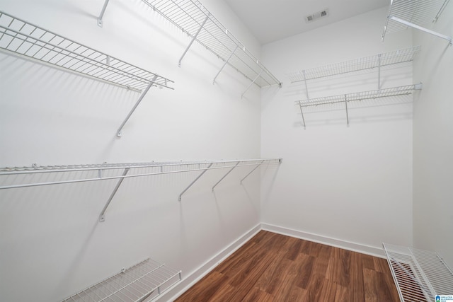 2385 Village Center St, Hoover, AL 35226 - walk in closet with dark wood-style flooring and visible vents