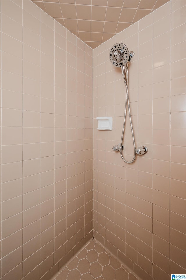full bathroom featuring a tile shower