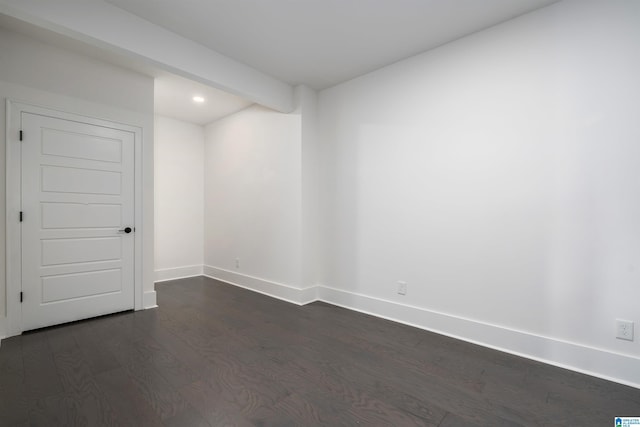 1904 Blackridge Rd, Hoover, AL 35244 - empty room featuring dark wood-style flooring, baseboards, and recessed lighting