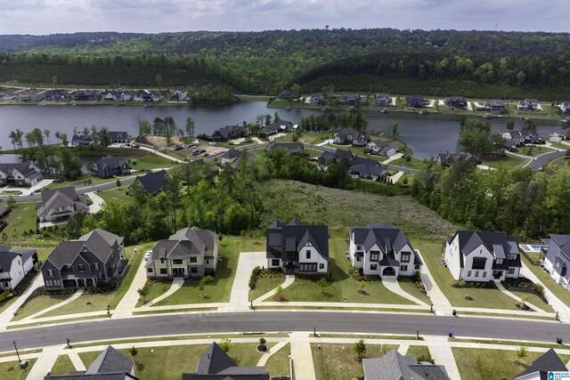 1904 Blackridge Rd, Hoover, AL 35244 - aerial view featuring a residential view, a water view, and a forest view