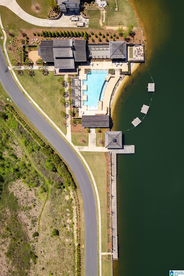 1904 Blackridge Rd, Hoover, AL 35244 - drone / aerial view featuring a water view