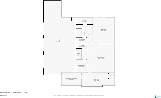 1904 Blackridge Rd, Hoover, AL 35244 - floor plan