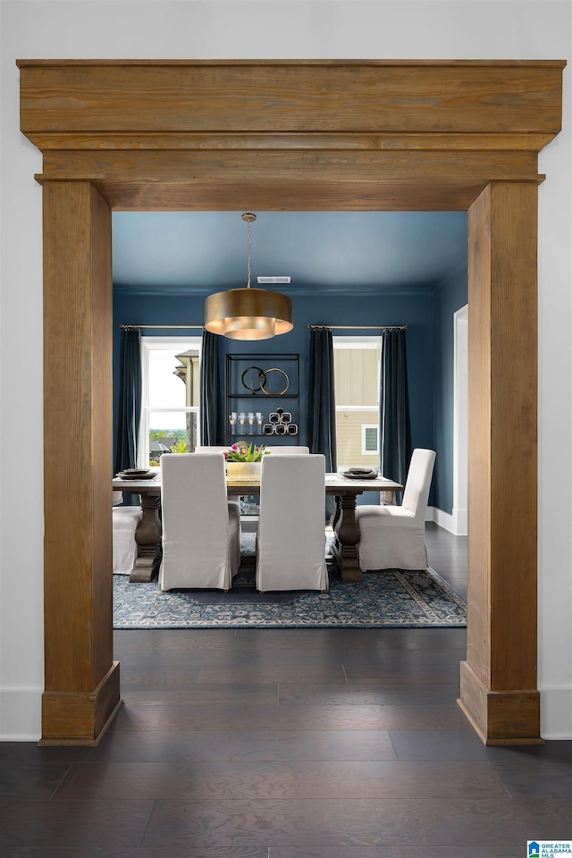 1904 Blackridge Rd, Hoover, AL 35244 - dining area with baseboards and wood finished floors