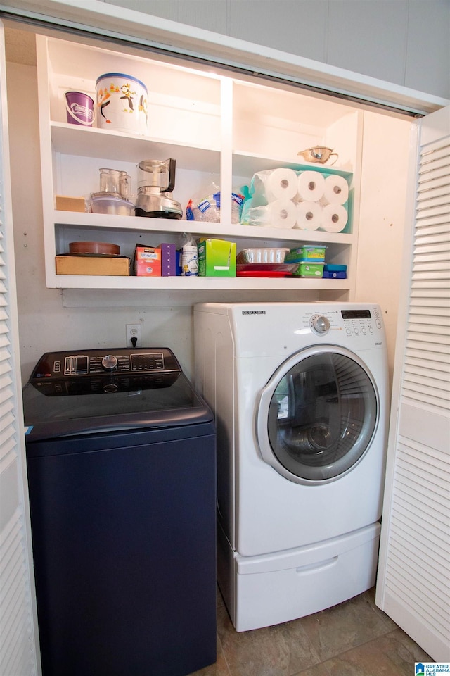 laundry room featuring laundry area and washer and dryer