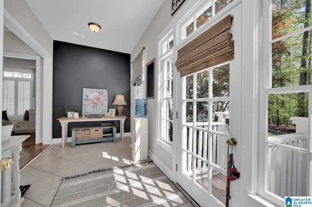 190 Drennen Park Cir, Hayden, AL 35079 - doorway to outside featuring light tile patterned flooring and baseboards