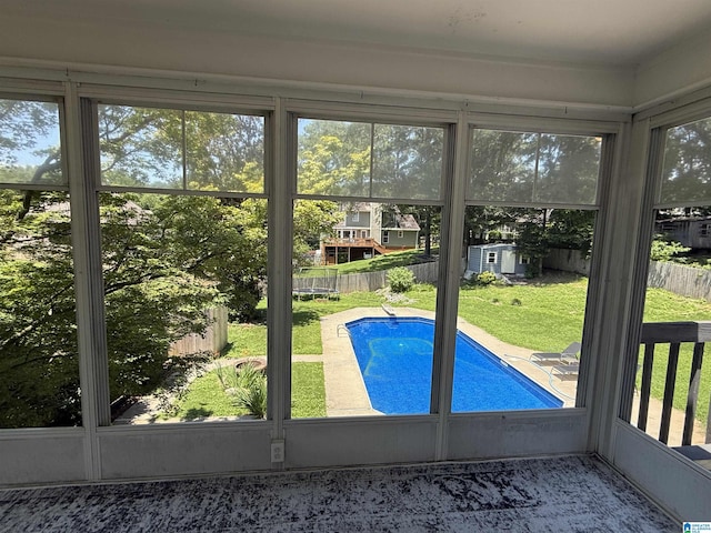 96 Tomahawk Cir, Pelham, AL 35124 - view of unfurnished sunroom