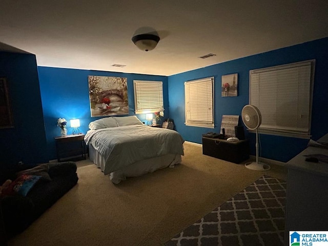 1003 Old Samaria Rd, Clanton, AL 35045 - carpeted bedroom featuring visible vents