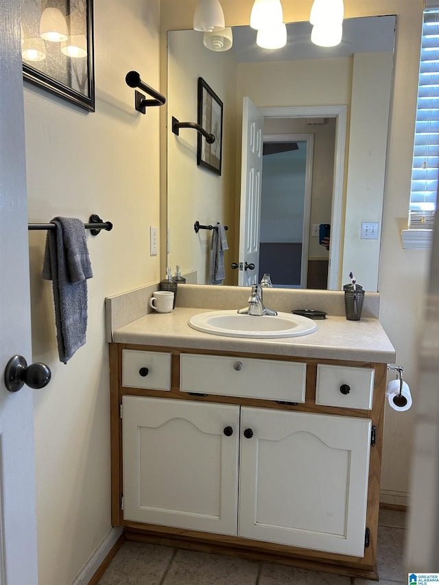 41 Woodland Ridge Rd, Odenville, AL 35120 - bathroom with tile patterned flooring and vanity