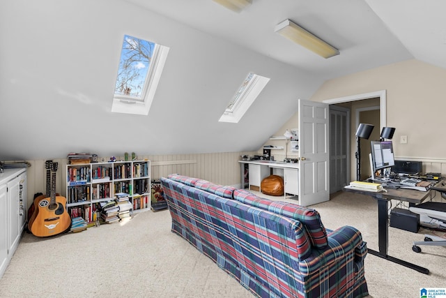 1938 Pleasant Ridge Loop, Sylacauga, AL 35150 - carpeted office with lofted ceiling with skylight