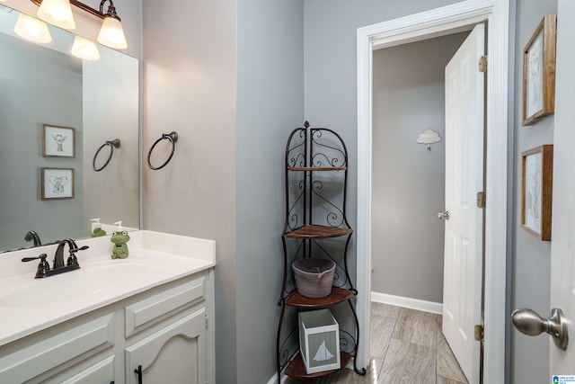 165 Ashford Ln, Alabaster, AL 35007 - bathroom featuring vanity and baseboards