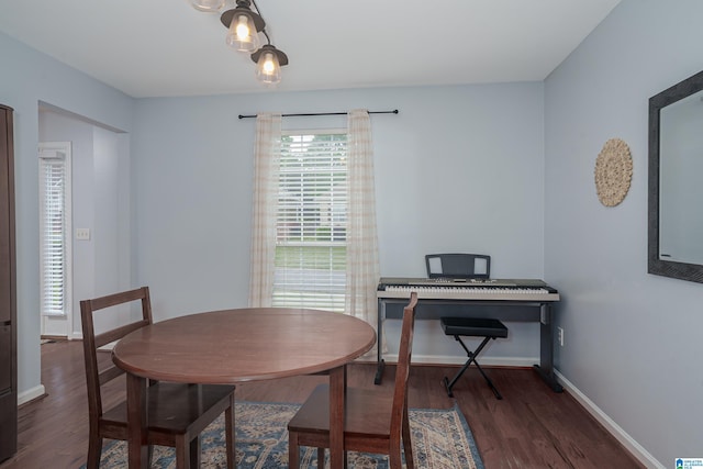 165 Ashford Ln, Alabaster, AL 35007 - dining area featuring baseboards and wood finished floors