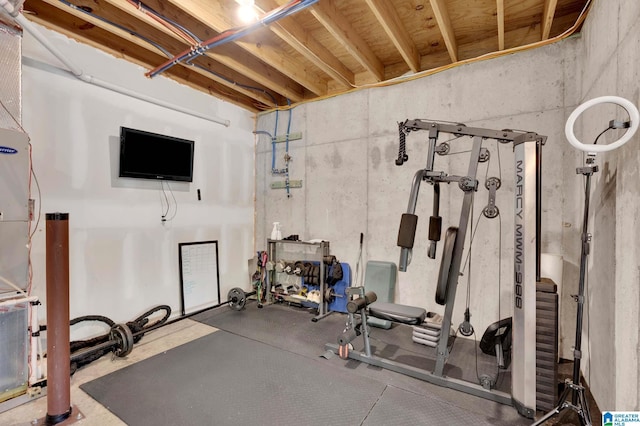 view of exercise room