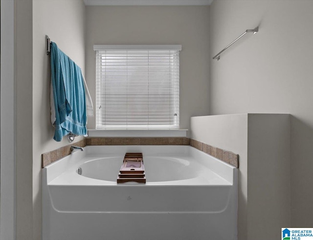 full bathroom featuring a bath