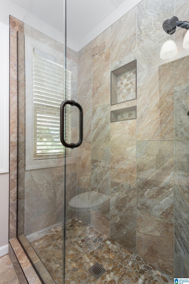 3516 Griffitt Bend Rd, Talladega, AL 35160 - bathroom with a shower stall