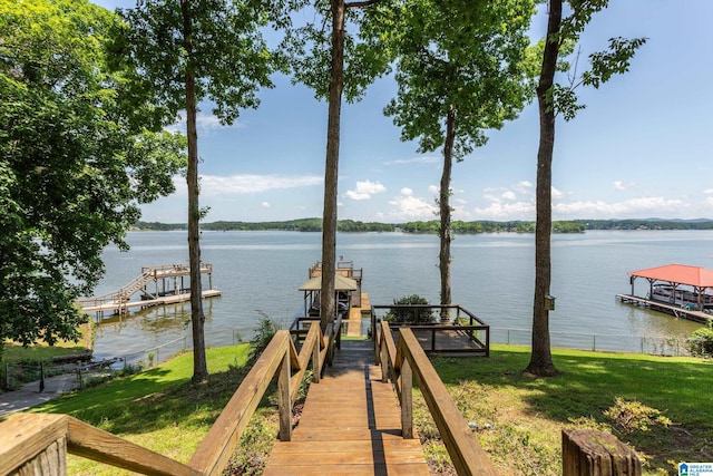3516 Griffitt Bend Rd, Talladega, AL 35160 - dock area featuring a water view