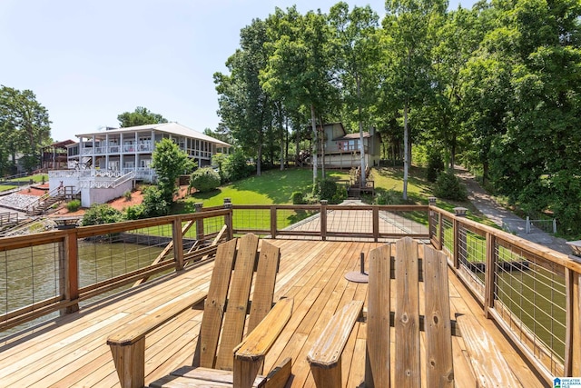 3516 Griffitt Bend Rd, Talladega, AL 35160 - deck with a yard
