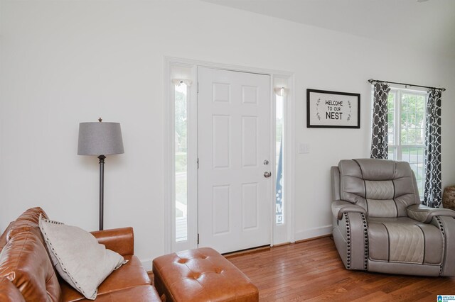20443 Hepzibah Church Rd, Mccalla, AL 35111 - foyer featuring baseboards and wood finished floors