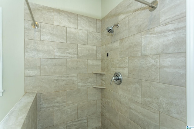 full bathroom with tiled shower