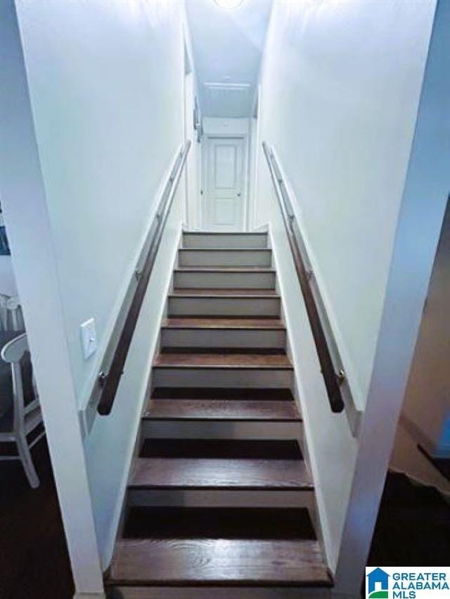 view of stairway