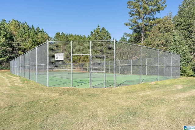 300 Stonecreek Cir, Helena, AL 35080 - view of tennis court with fence and a yard