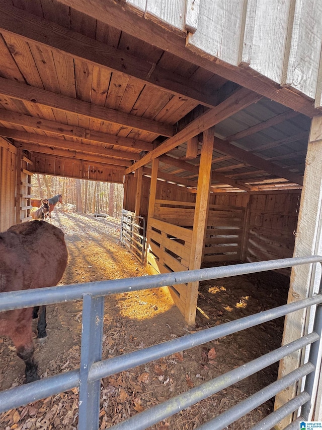 view of stable