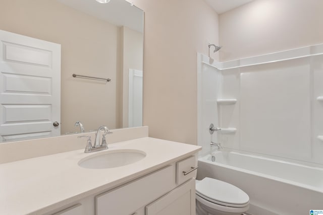 3757 Seaside Sparrow Cir, Bessemer, AL 35022 - bathroom featuring toilet, vanity, and shower / bathing tub combination
