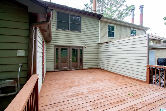 302 Old Rocky Ridge Ln, Birmingham, AL 35216 - wooden terrace with french doors