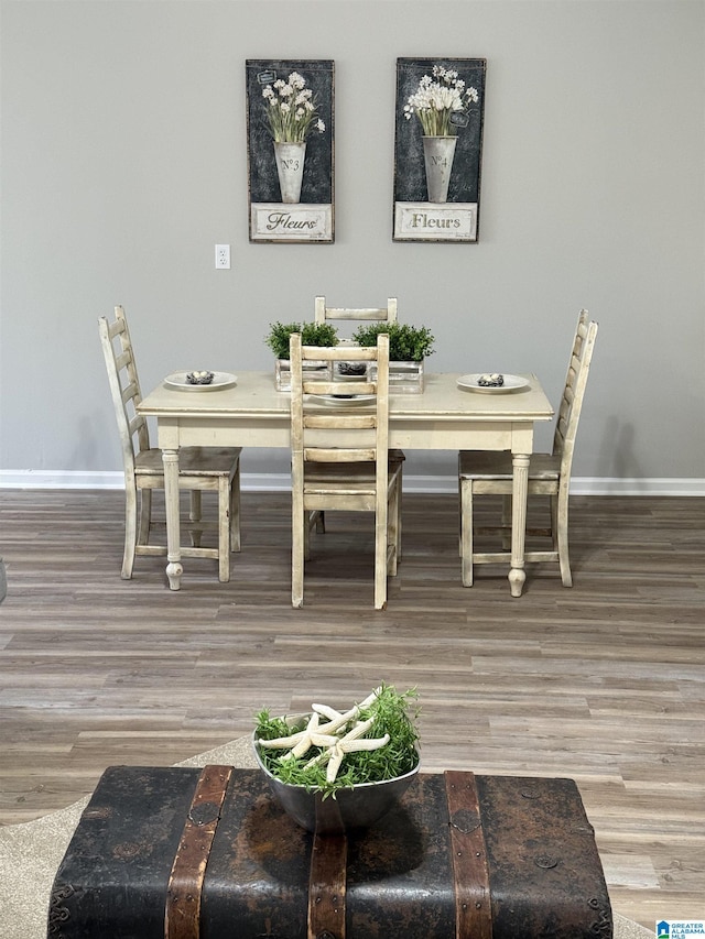 5600 Double Tree Cir, Birmingham, AL 35242 - dining area with wood finished floors and baseboards