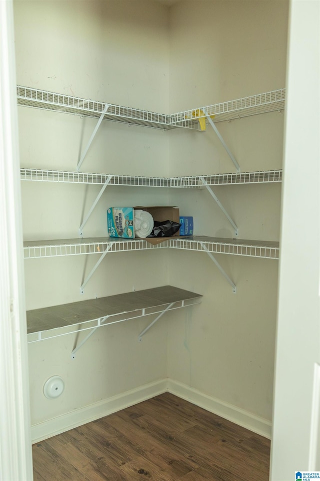 view of storage area