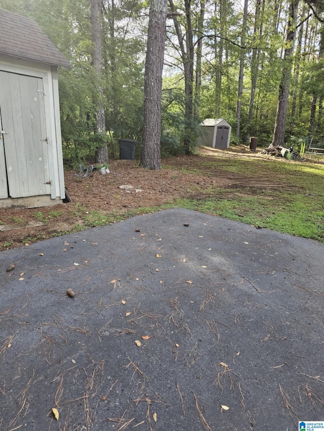135 Hayden Springs Rd, Hayden, AL 35079 - view of patio / terrace featuring an outdoor structure and a storage unit