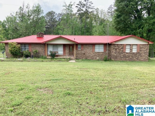 4905 Spunky Hollow Rd, Remlap, AL 35133 - ranch-style house featuring a front yard and metal roof