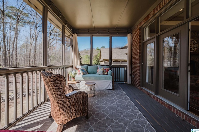 sunroom with a wealth of natural light