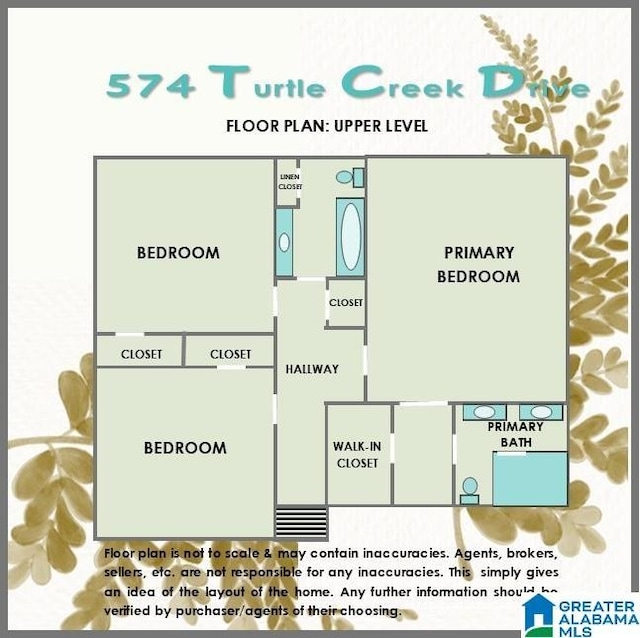574 Turtle Creek Dr, Hoover, AL 35226 - home floor plan