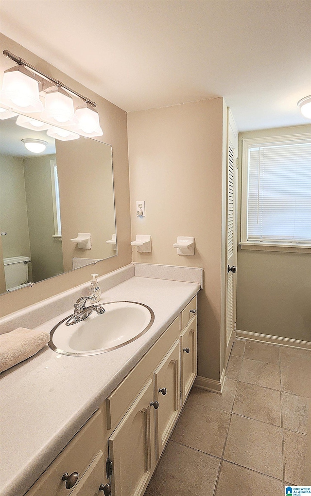 574 Turtle Creek Dr, Hoover, AL 35226 - bathroom with tile patterned flooring and vanity