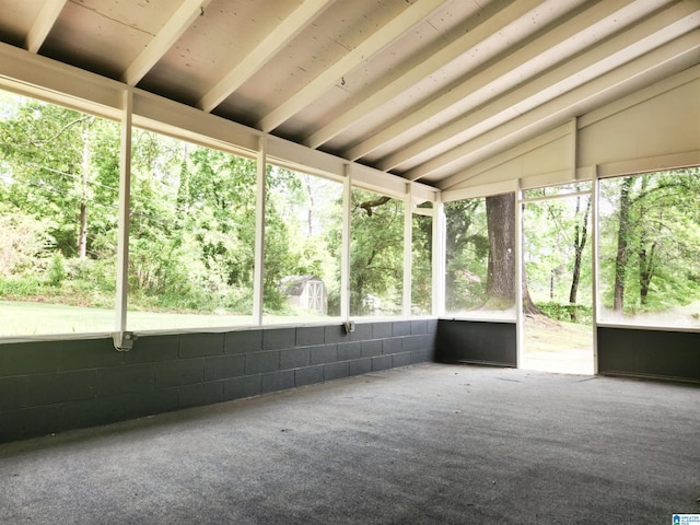574 Turtle Creek Dr, Hoover, AL 35226 - unfurnished sunroom featuring vaulted ceiling and plenty of natural light