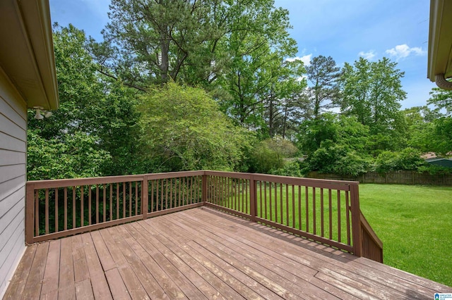 2128 Rockland Dr, Hoover, AL 35226 - view of wooden deck