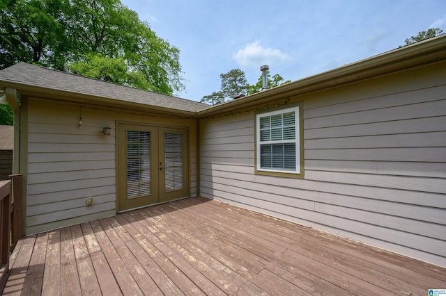 2128 Rockland Dr, Hoover, AL 35226 - wooden deck featuring french doors