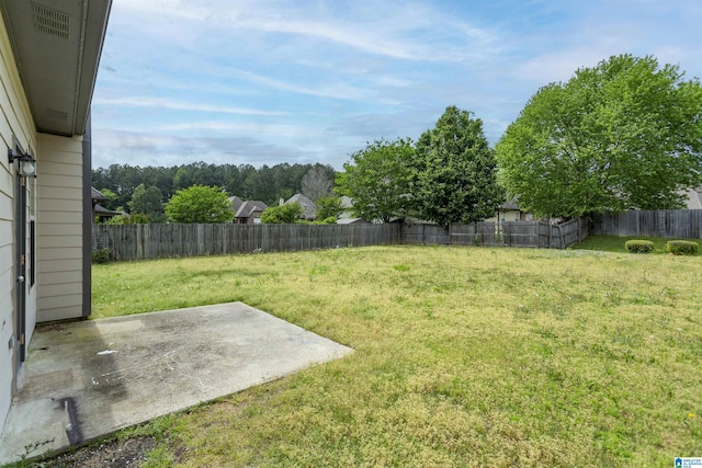1127 Avalon Dr, Moody, AL 35004 - view of yard featuring a patio area and a fenced backyard