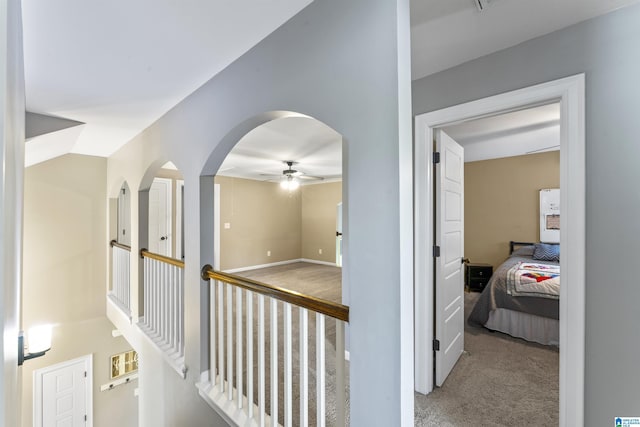 1104 Norman Way, Birmingham, AL 35242 - hallway with arched walkways and carpet