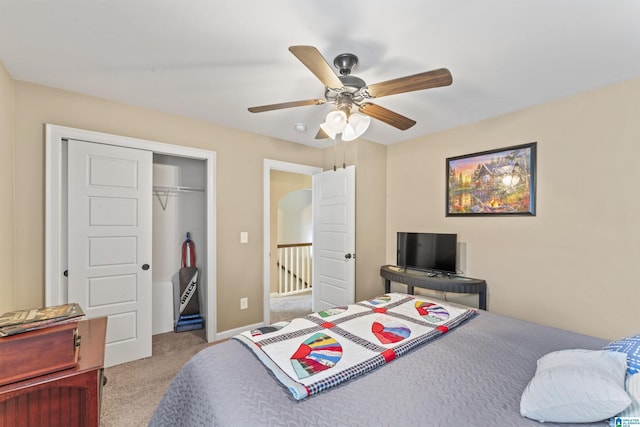 1104 Norman Way, Birmingham, AL 35242 - carpeted bedroom featuring a ceiling fan and a closet