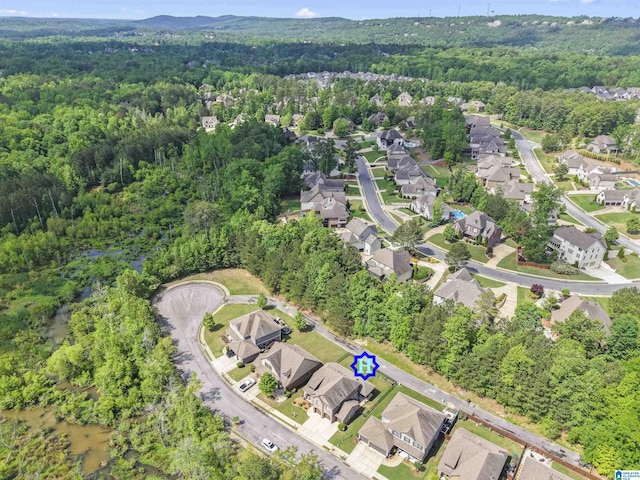 1104 Norman Way, Birmingham, AL 35242 - bird's eye view featuring a residential view and a wooded view