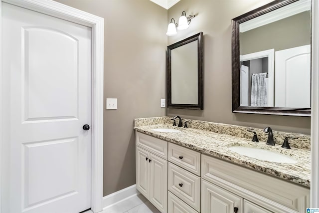 131 Creekwater St, Helena, AL 35080 - full bath featuring double vanity, baseboards, and a sink
