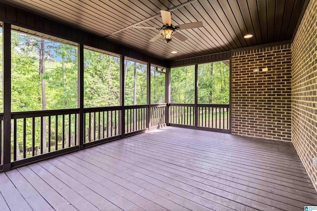 131 Creekwater St, Helena, AL 35080 - unfurnished sunroom featuring ceiling fan