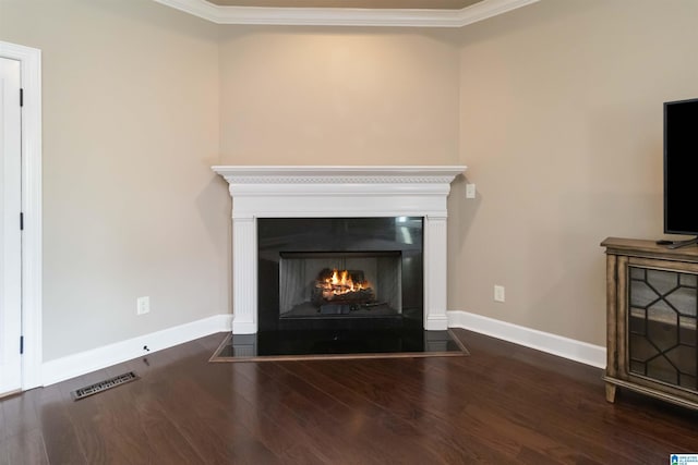 131 Creekwater St, Helena, AL 35080 - interior details with baseboards, visible vents, wood finished floors, and ornamental molding