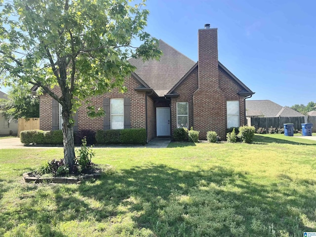 844 Barkley Dr, Alabaster, AL 35007 - view of front of property with brick siding, a chimney, and roof with shingles