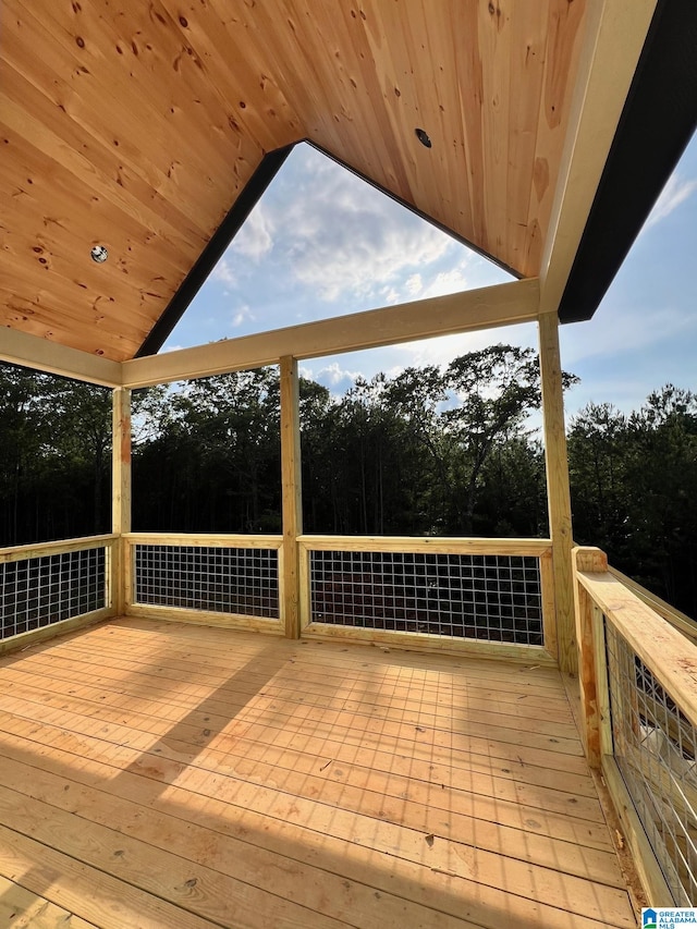190 Estates Club Dr, Pell City, AL 35128 - deck with view of wooded area