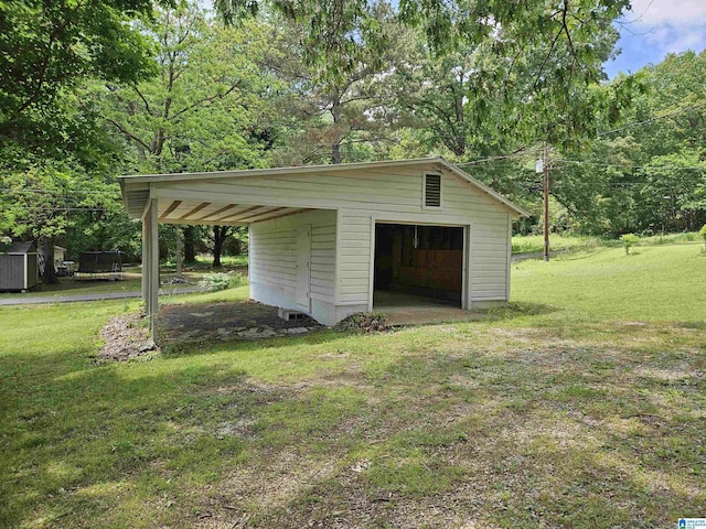576 Chandler Mountain Rd, Steele, AL 35987 - garage featuring a detached garage
